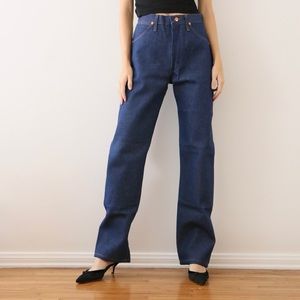 Vintage new dark wash cowboy cut wrangler jeans